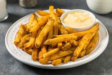 Spicy Homemade Asian French Fries