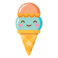 Winking ice cream cone