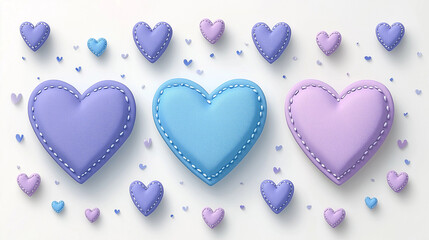 Obraz premium Subtle Valentine’s Day design with light tones