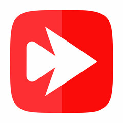 YouTube Icon Vector | Generative AI & Linocut Silhouette Design for Creators