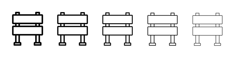 barrier icon simple isolated vector sign