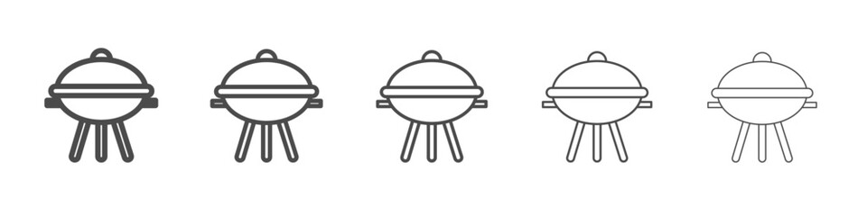 barbeque icon simple isolated vector sign