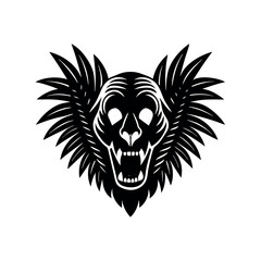 Obraz premium skull with wings