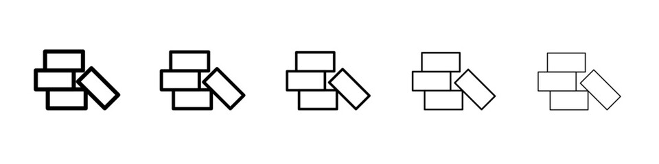bricks icon simple isolated vector sign