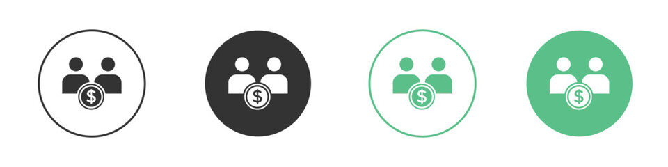 Joint account icon modern, simple, vector, icon for website design, mobile app.