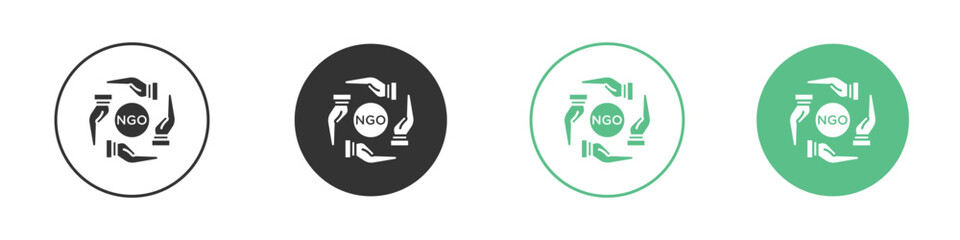 NGO icon modern, simple, vector, icon for website design, mobile app