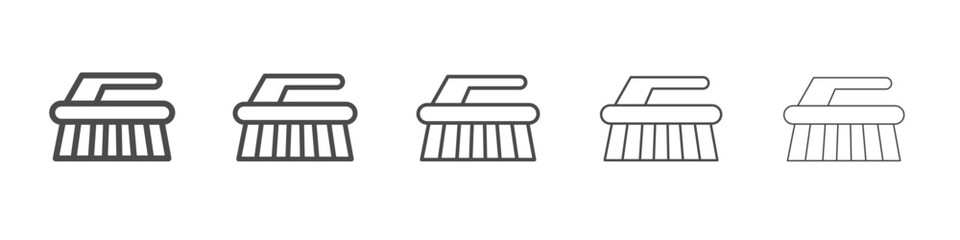 cleaning brush icon simple isolated vector sign