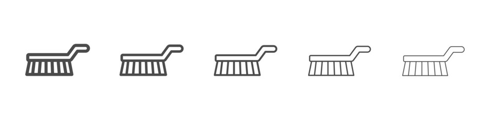 cleaning brush icon simple isolated vector sign