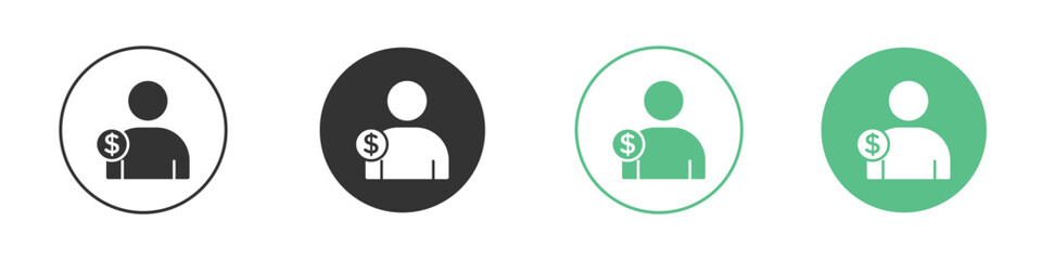 Personal loan icon modern, simple, vector, icon for website design, mobile app