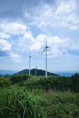 上矢作風力発電所 風の森展望台の風車