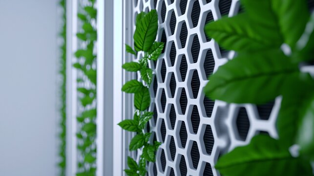 An innovative agricultural field where vertical farming structures are powered by geothermal energy, illustrating sustainable food production without a carbon footprint