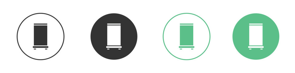 Roll up banners icon modern, simple, vector, icon for website design, mobile app