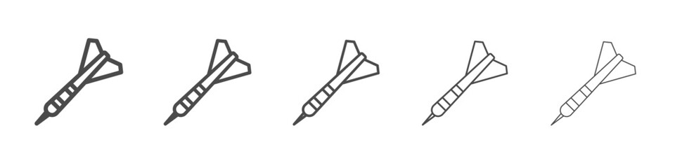 dart icon simple isolated vector sign