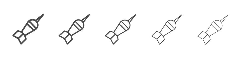 dart icon simple isolated vector sign