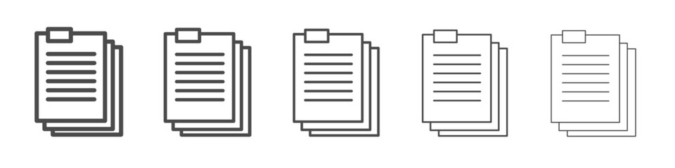 documents icon simple isolated vector sign