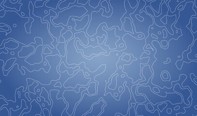 Abstract blue background with white contour lines creating a wavy, textured appearance