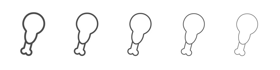 drum stick icon simple isolated vector sign