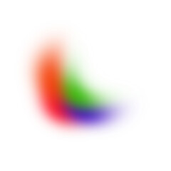 Vibrant Rainbow Gradient Fluid Blob with Layered Light Effect | Abstract Graphic Design PNG