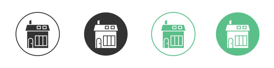 Terraced Houses icon modern, simple, vector, icon for website design, mobile app
