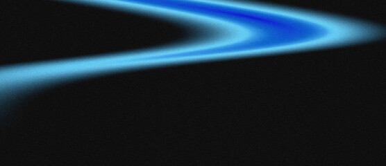 A vibrant blue curve gracefully flows across a dark background, creating a mesmerizing contrast of light and shadow.