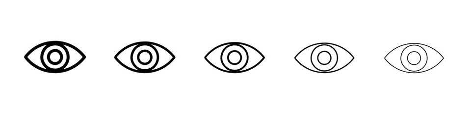 eye icon simple isolated vector sign