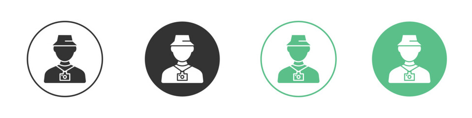 Tourist Guide icon modern, simple, vector, icon for website design, mobile app