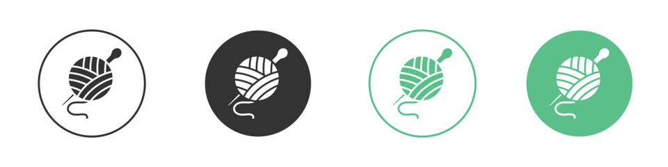 Wool ball icon modern, simple, vector, icon for website design, mobile app