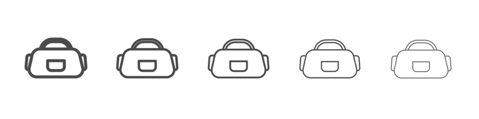 gym bag icon simple isolated vector sign