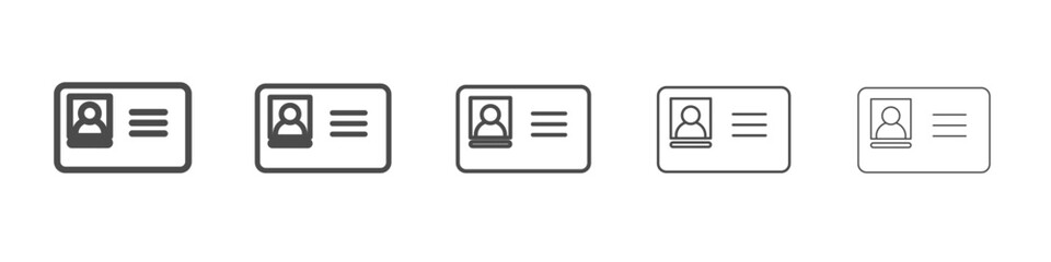 id icon simple isolated vector sign