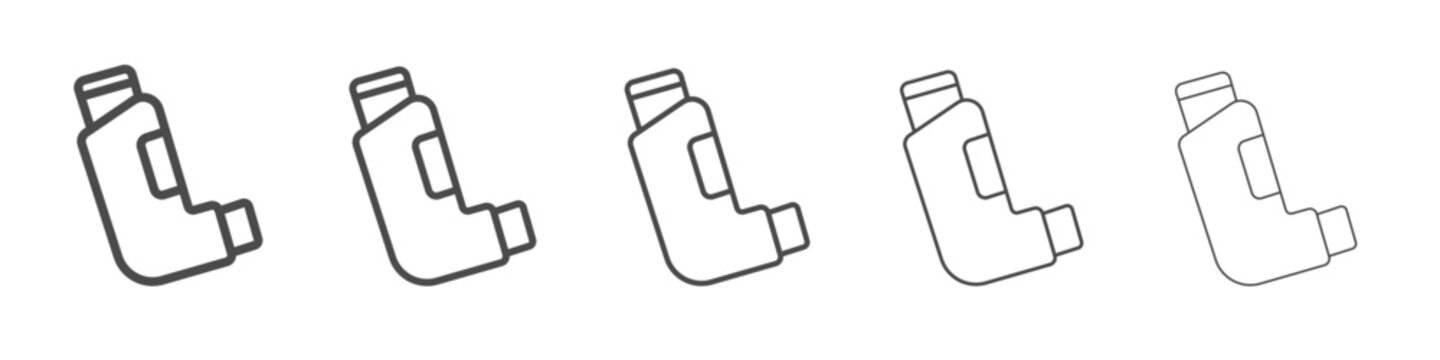 inhaler icon simple isolated vector sign