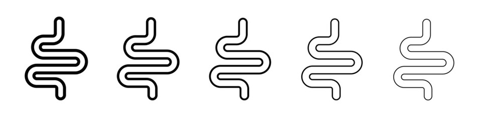 intestine icon simple isolated vector sign