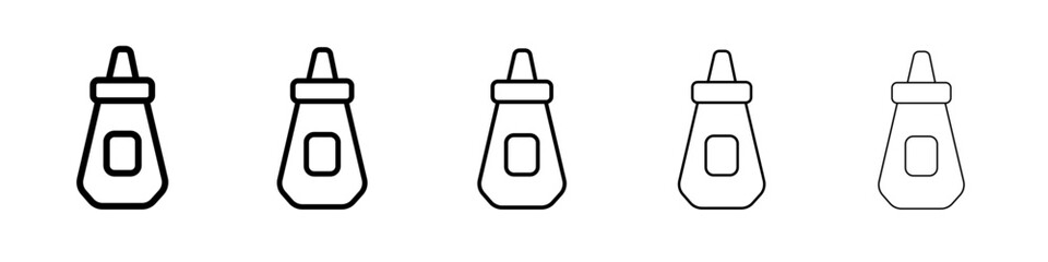 ketchup icon simple isolated vector sign