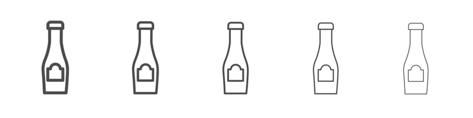 ketchup icon simple isolated vector sign