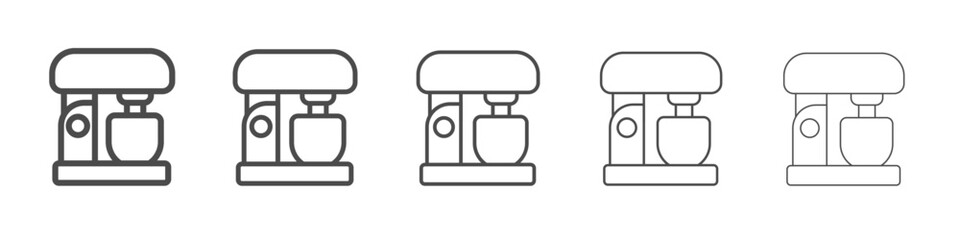 kitchen mixer icon simple isolated vector sign