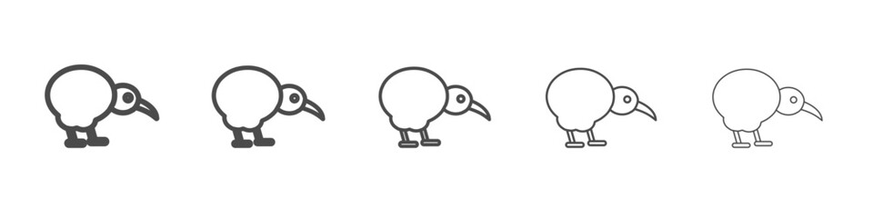 kiwi icon simple isolated vector sign