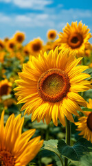 Fototapeta premium Majestic Nature's Beauty: Serene Landscape