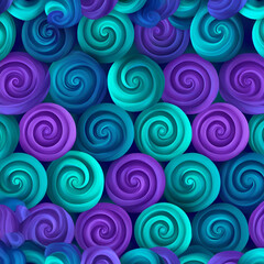 Audio frequency spiral pattern