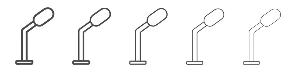 microphone icon simple isolated vector sign