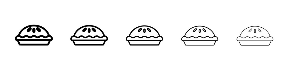 pie icon simple isolated vector sign