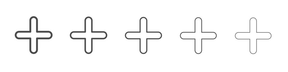 plus icon simple isolated vector sign