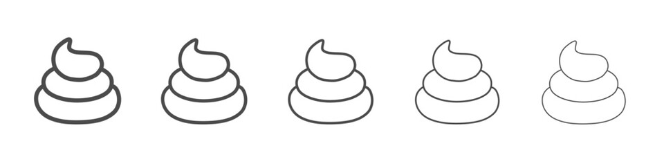 poop icon simple isolated vector sign