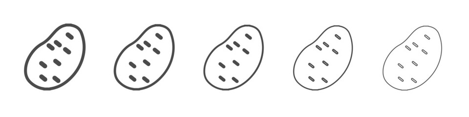 potato icon simple isolated vector sign