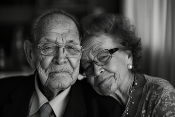 Portrait of a content couple in their 70s celebrating anniversary