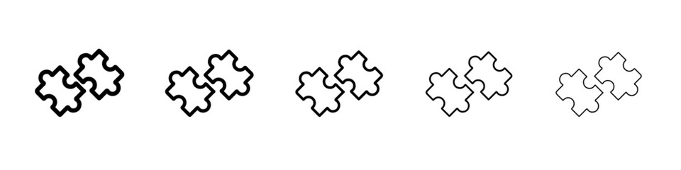 puzzle icon simple isolated vector sign