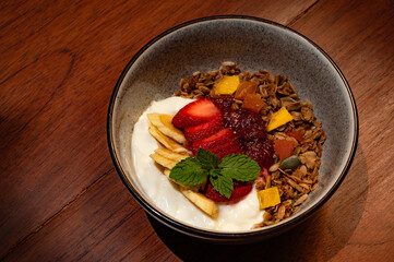 Delicious and Healthy Granola Yogurt Parfait with Fresh Fruit A Perfect Breakfast or Snack