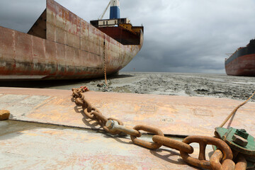 Inside of ship recycling industry of Bangladesh.This industry has made markable contributions to...