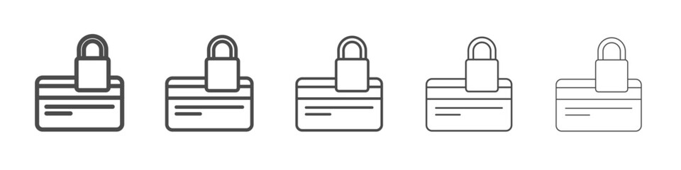 Obraz premium secure payment icon simple isolated vector sign