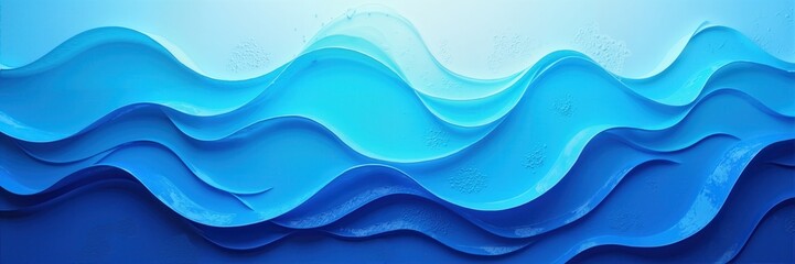 A serene abstract wave pattern in varying shades of blue, perfect for backgrounds, water-themed projects, or coastal branding.