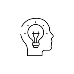 Knowledge icon design with white background stock illustration