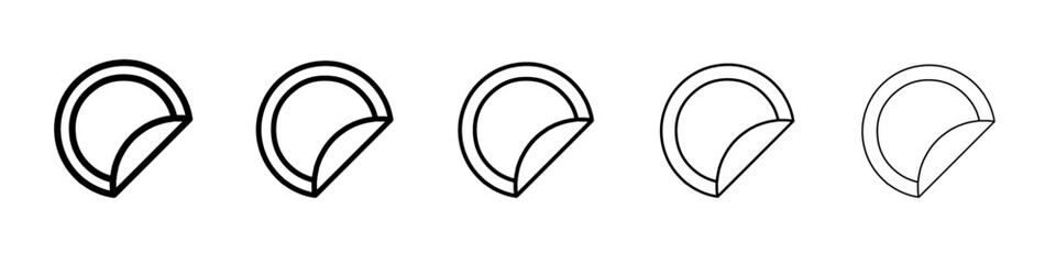 sticker icon simple isolated vector sign